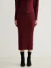 Minimalist Ribbed Sweater Skirt sold by COMMENSE