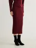 Minimalist Ribbed Sweater Skirt sold by COMMENSE