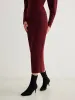 Minimalist Ribbed Sweater Skirt sold by COMMENSE