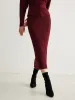 Minimalist Ribbed Sweater Skirt sold by COMMENSE