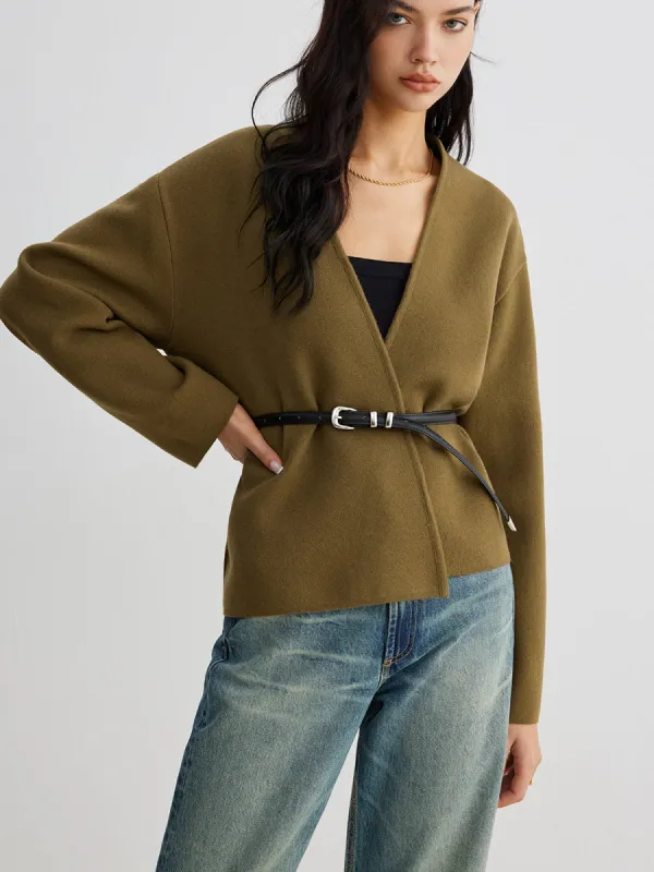 Retro Shift Cardigan Without Belt sold by COMMENSE