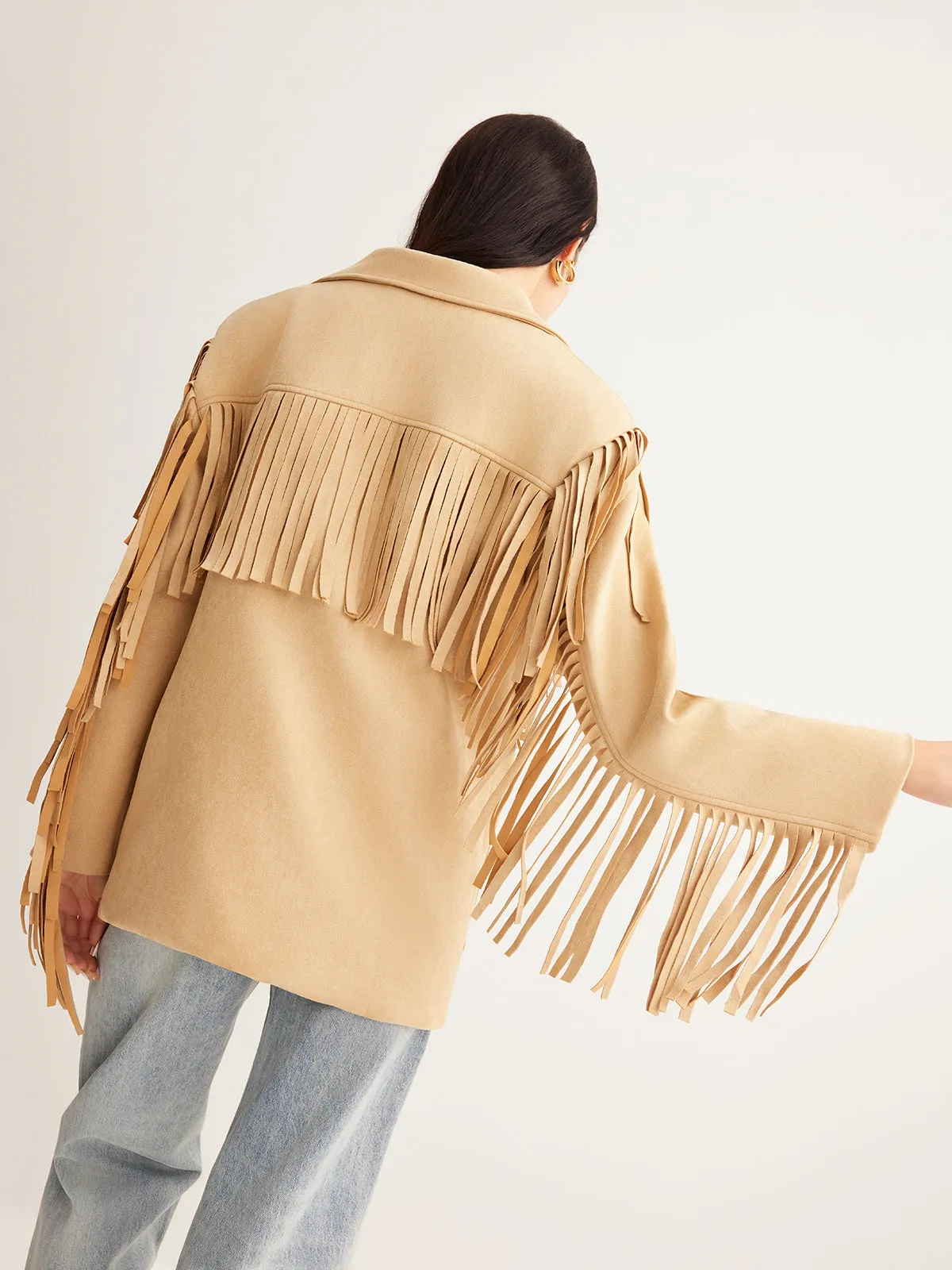Boheme Tassel Suede Blazer sold by COMMENSE product image thumbnail 4