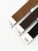 Minimalist Plain Slim Leather Belt sold by COMMENSE