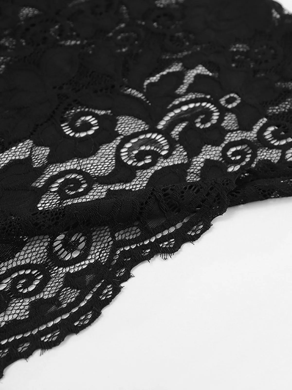 Semi-Sheer Lace Long Dress sold by COMMENSE product image thumbnail 4