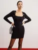 Shrug Ribbed Slim Sweater Dress sold by COMMENSE