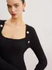 Shrug Ribbed Slim Sweater Dress sold by COMMENSE