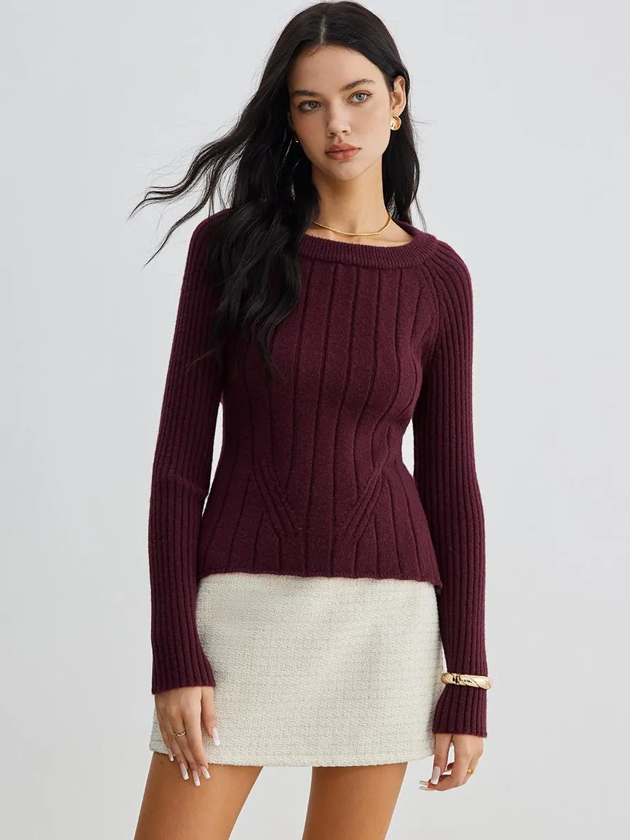 Backless Slim Tie Knit Top sold by COMMENSE product image thumbnail 3