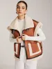 Fleece Lined Faux Leather Buckle Vest sold by COMMENSE