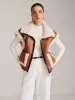 Fleece Lined Faux Leather Buckle Vest sold by COMMENSE