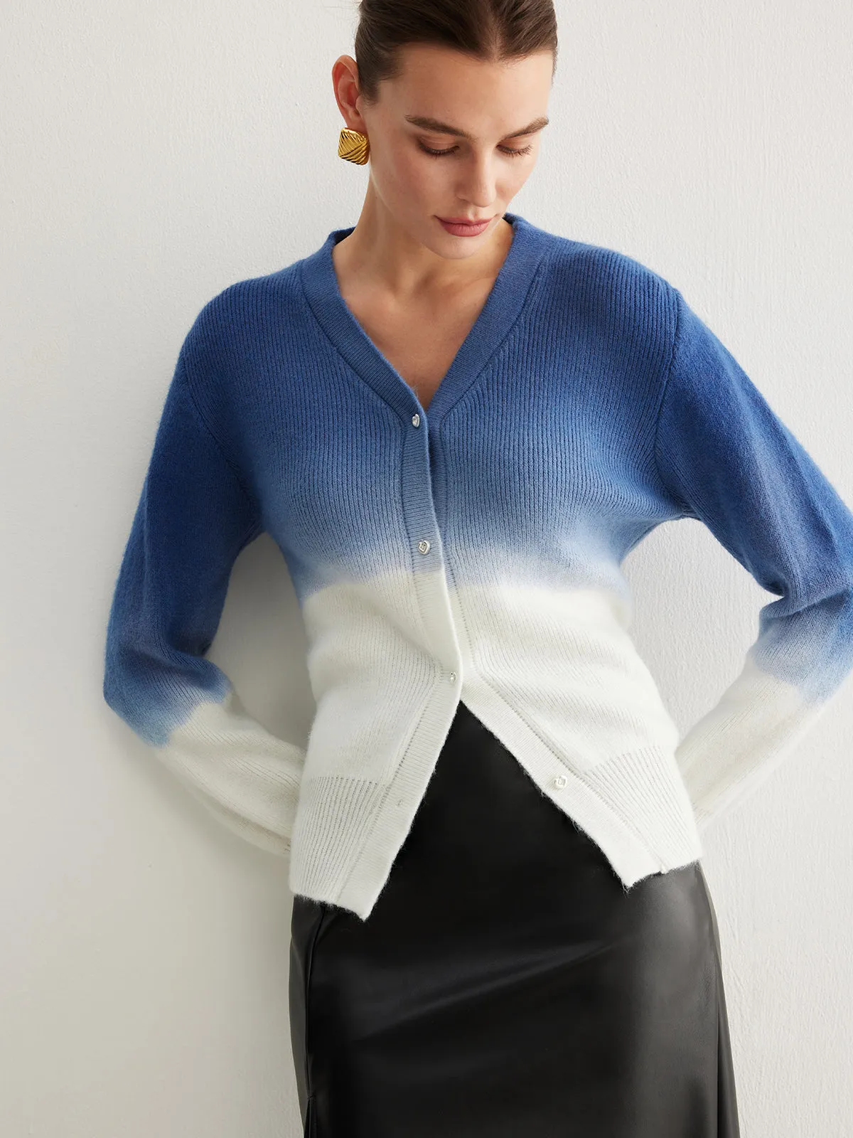 Tie Dye Gradient Button Cardigan sold by COMMENSE product image thumbnail 4