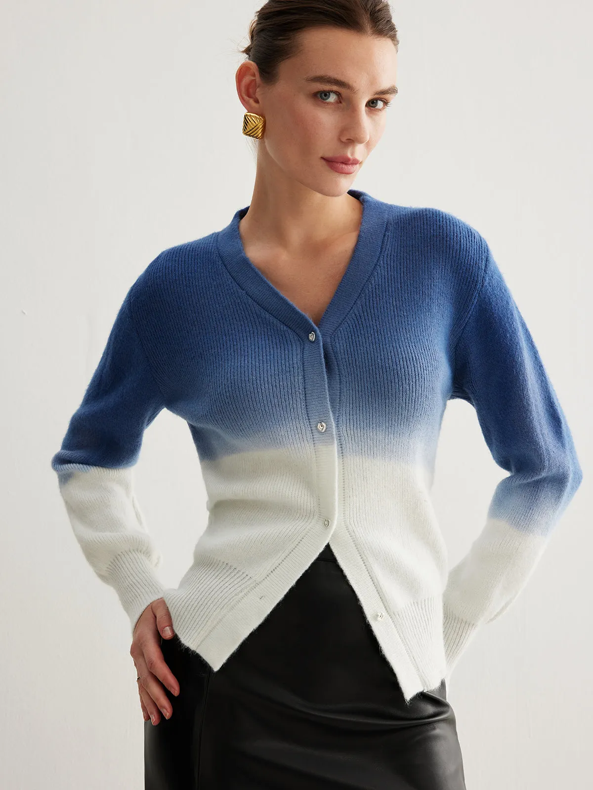 Tie Dye Gradient Button Cardigan sold by COMMENSE product image thumbnail 5