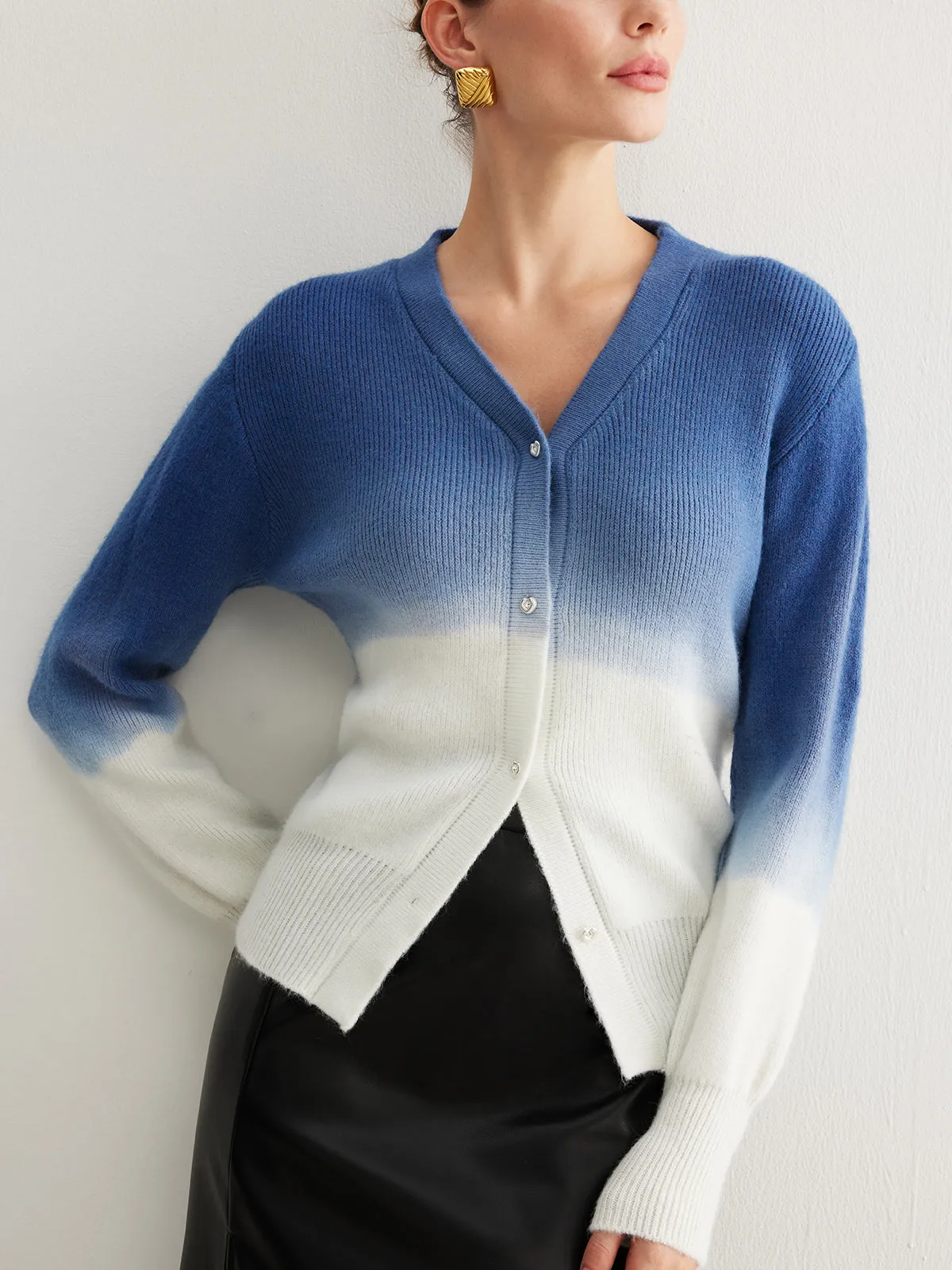 Tie Dye Gradient Button Cardigan sold by COMMENSE product image thumbnail 3