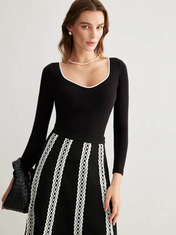 Velvet Sweetheart Bottoming Top sold by COMMENSE