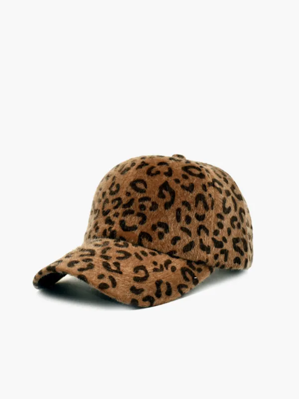 Leopard Fluff Cap sold by COMMENSE