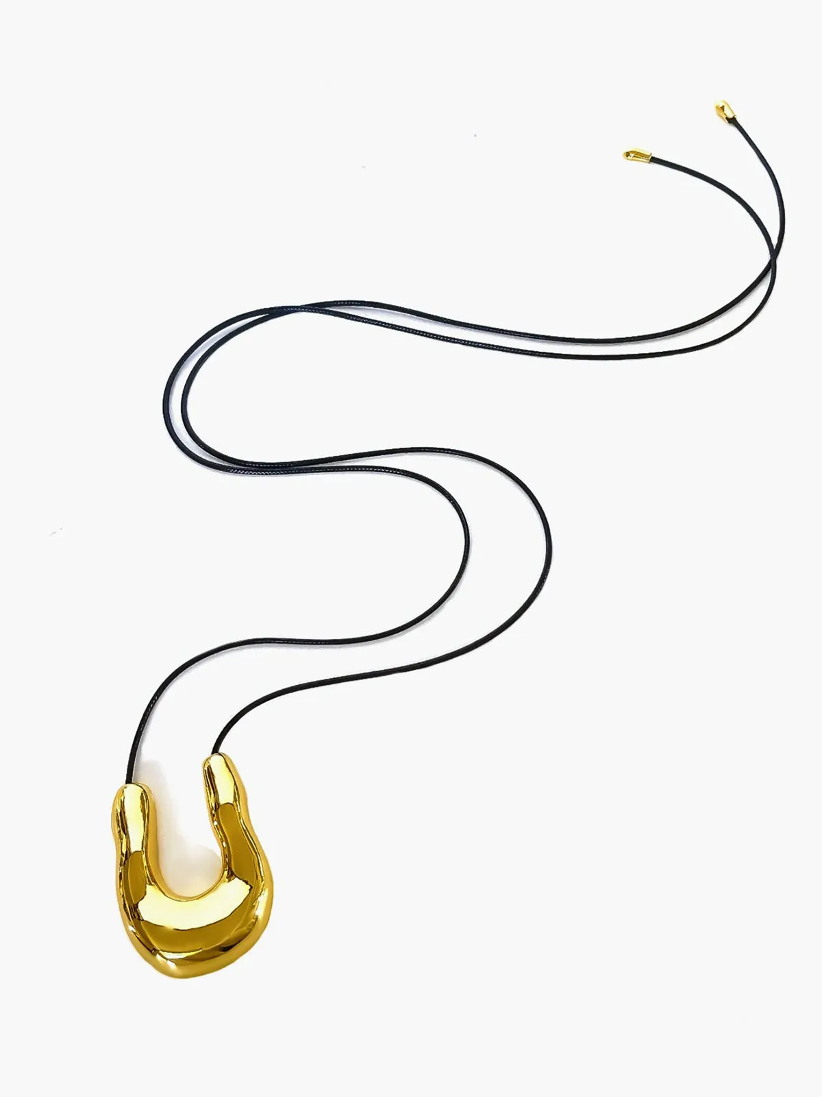 U-Shape Horseshoe Rope Necklace sold by COMMENSE product image thumbnail 2