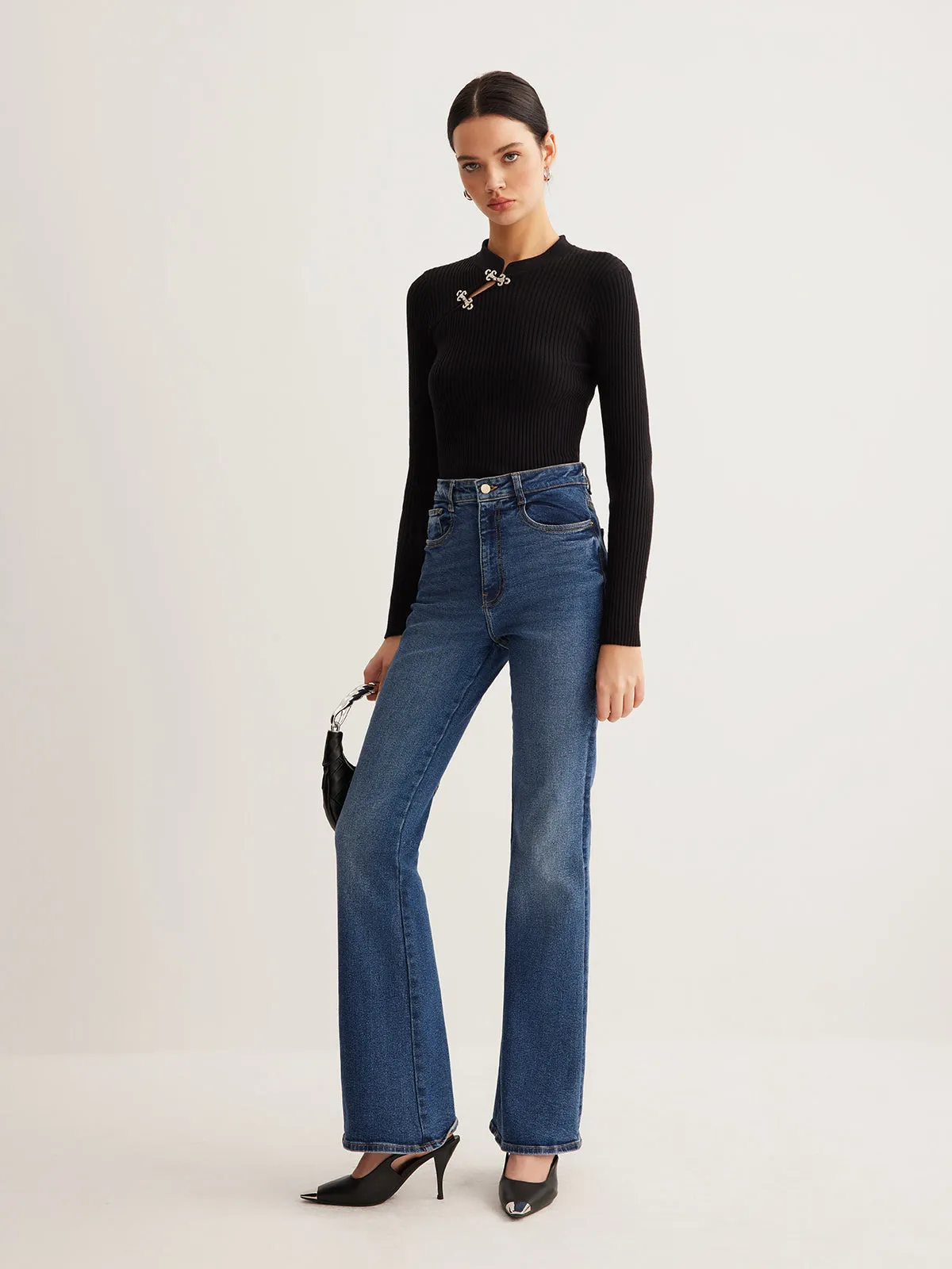 Versatile Metal Decor Knit Top sold by COMMENSE product image thumbnail 3