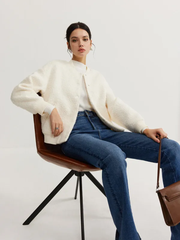 Button Clasp Teddy Jacket sold by COMMENSE