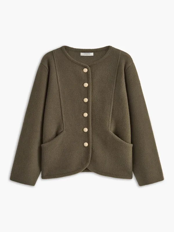Elegant Button Pockets Cardigan sold by COMMENSE