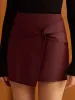 Knotted Faux Leather Skirt sold by COMMENSE