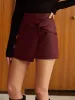 Knotted Faux Leather Skirt sold by COMMENSE