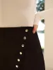 Button Hip-Covering Mini Skirt sold by COMMENSE