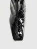 Crocodile Pattern Knee High Boots sold by COMMENSE