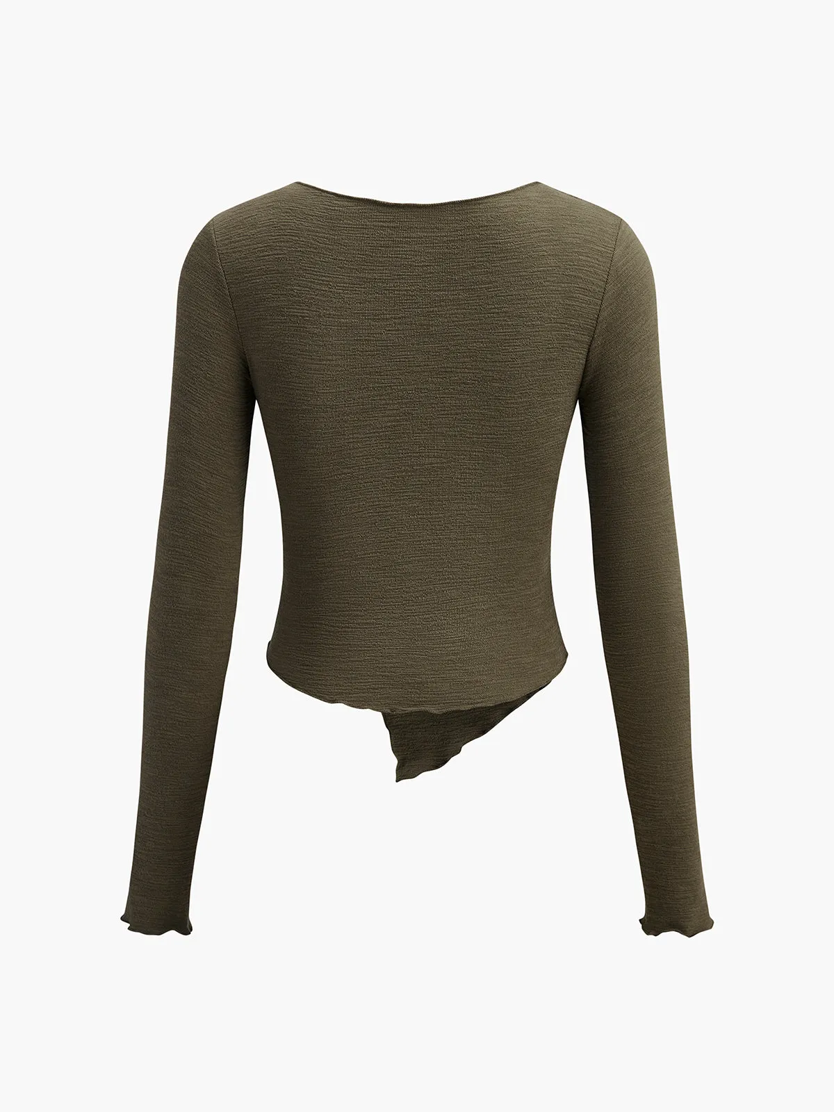 Asymmetrical Design Thin Top sold by COMMENSE product image thumbnail 2
