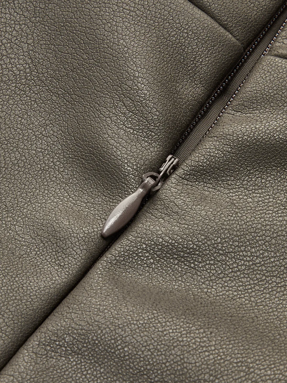 Faux Leather Pleated Skirt sold by COMMENSE product image thumbnail 3