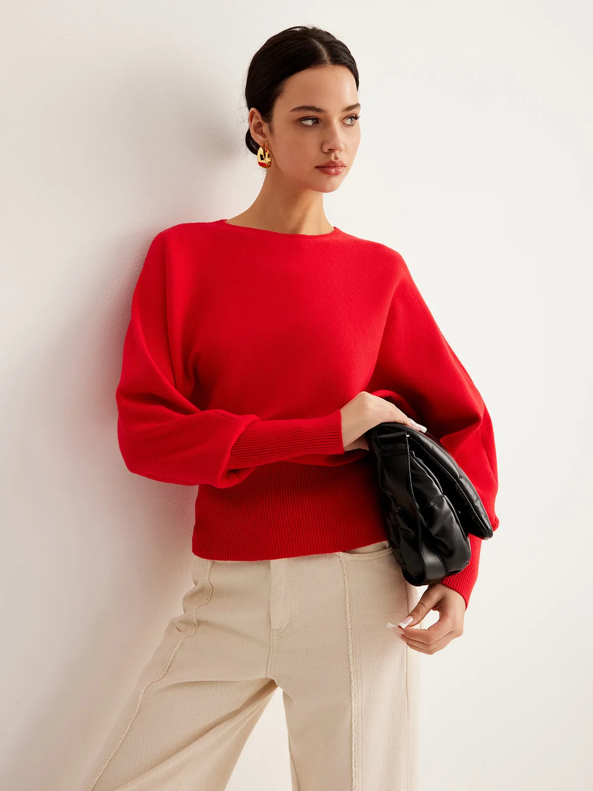 Leg-Of Mutton Cinched Sweater sold by COMMENSE product image thumbnail 5