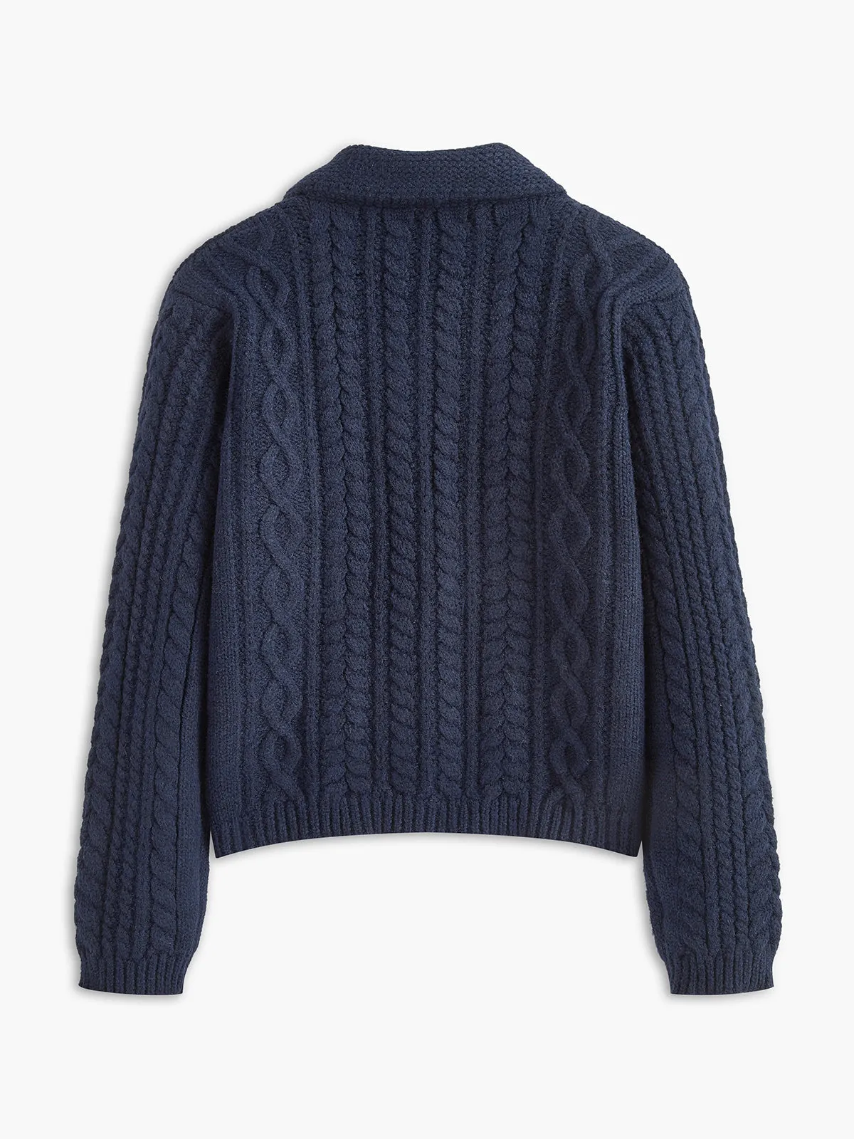 Button Up Lapel Twist Cardigan sold by COMMENSE product image thumbnail 2