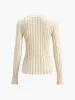 Minimalist Ribbed Sweater sold by COMMENSE