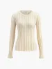 Minimalist Ribbed Sweater sold by COMMENSE