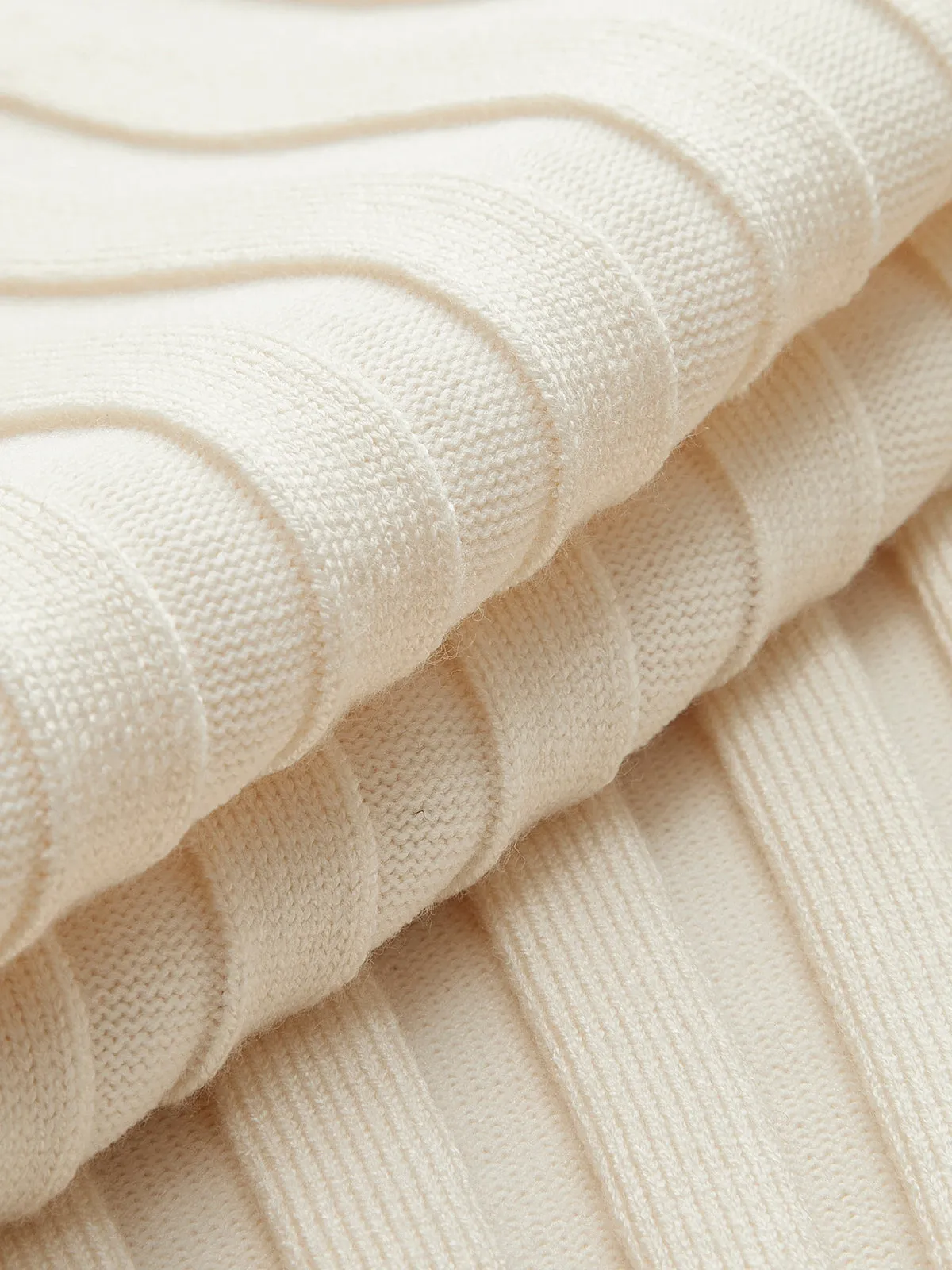 Minimalist Ribbed Sweater sold by COMMENSE product image thumbnail 3