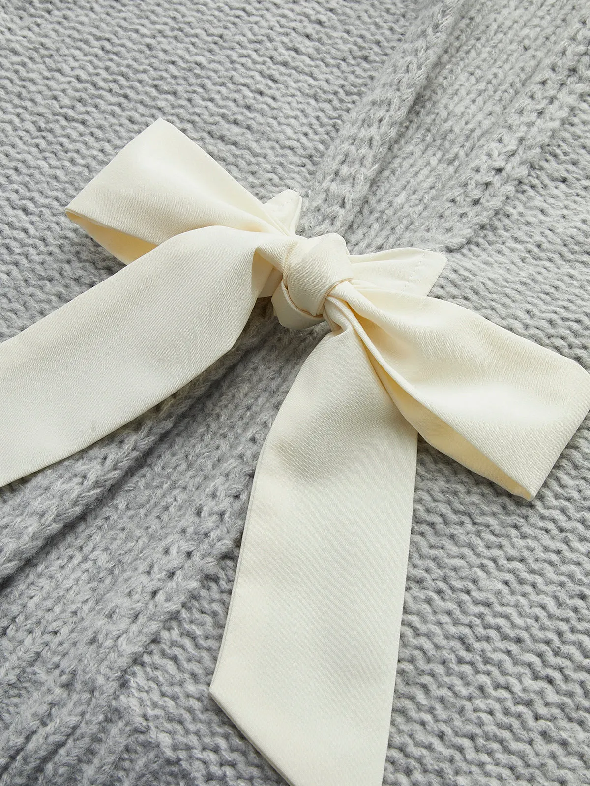 Crew Neck Bow Knit Top sold by COMMENSE product image thumbnail 3