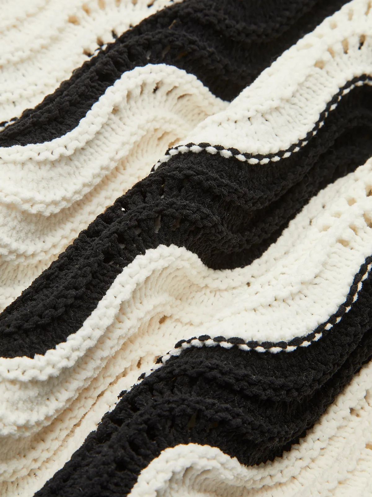 Two-Tone Wave Striped Sweater sold by COMMENSE product image thumbnail 3