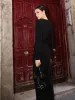 Ruched Split Knit Dress sold by COMMENSE