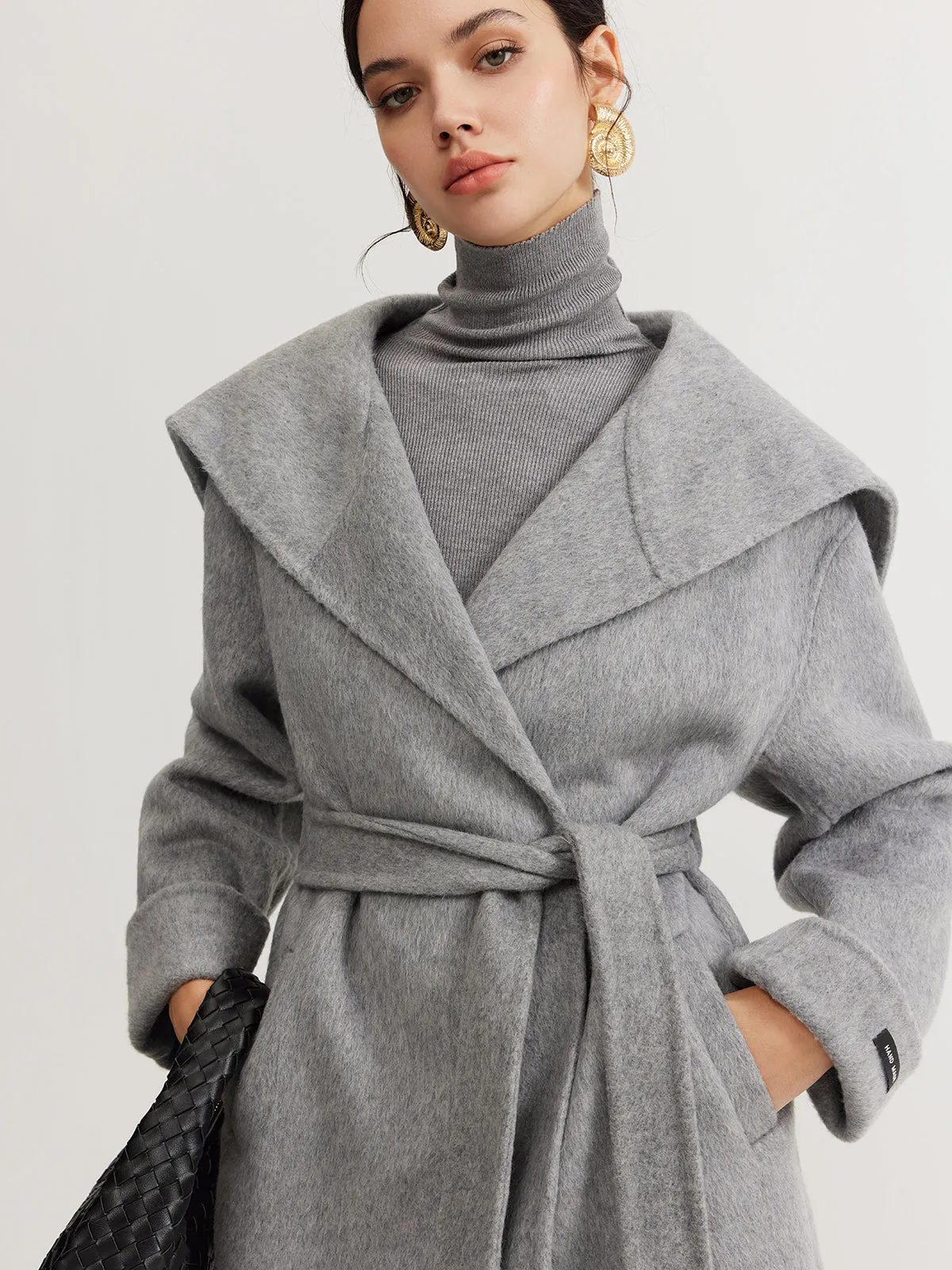 Sailor-Collar Belted Wool Coat sold by COMMENSE product image thumbnail 5