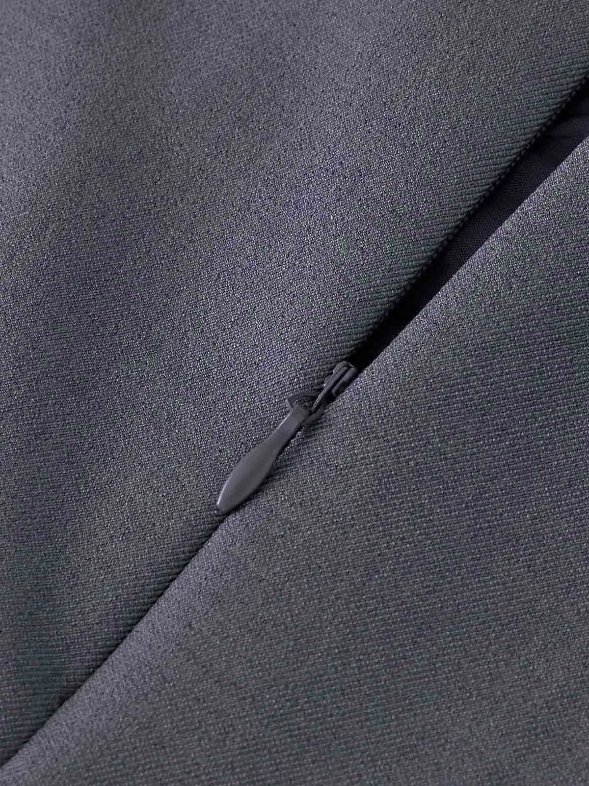 Button Zipper Pleated Suit Skirt sold by COMMENSE product image thumbnail 5