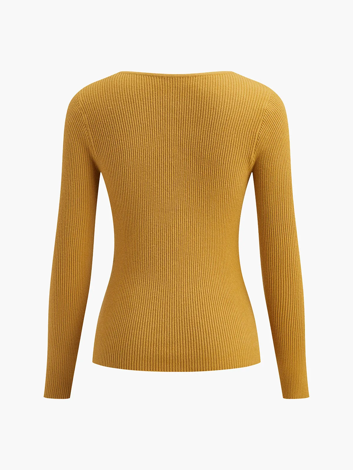 Plain Pearl Split Cardigan sold by COMMENSE product image thumbnail 2