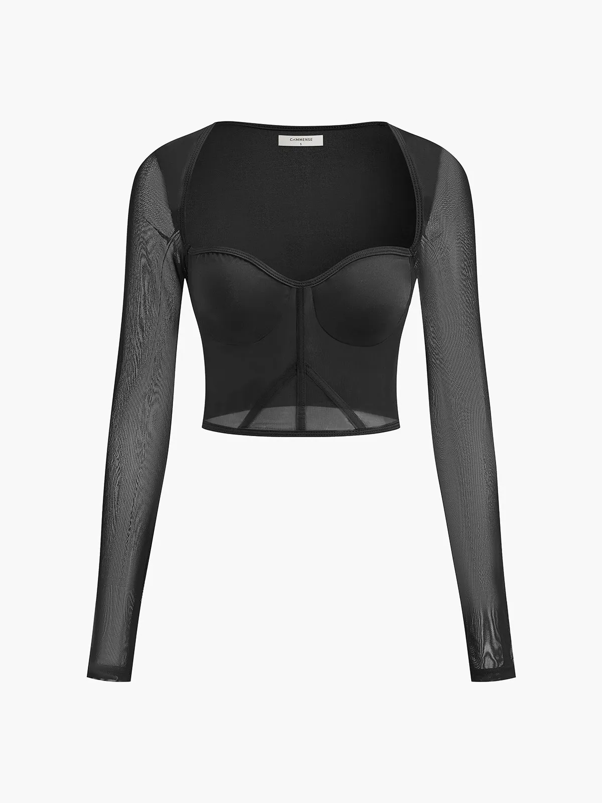 Sweetheart Skinny Mesh Top sold by COMMENSE product image thumbnail 3