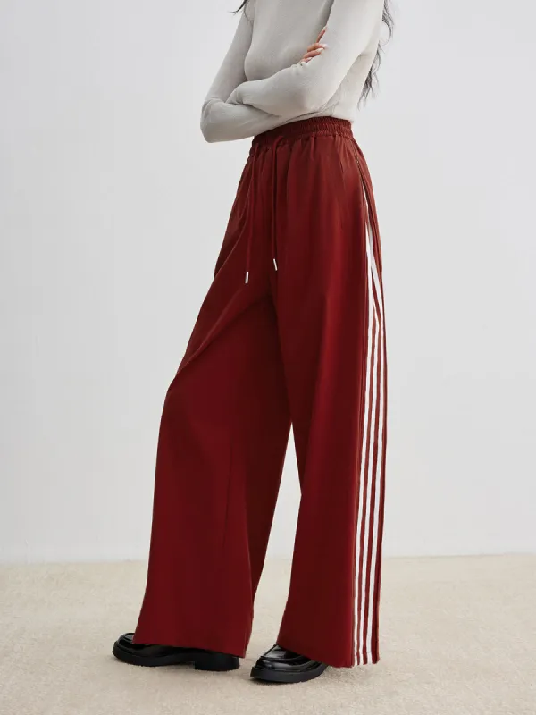 Athleisure Side Pinstripe Drawstring Pants sold by COMMENSE