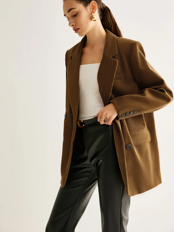 Cotton Corduroy Button Blazer sold by COMMENSE