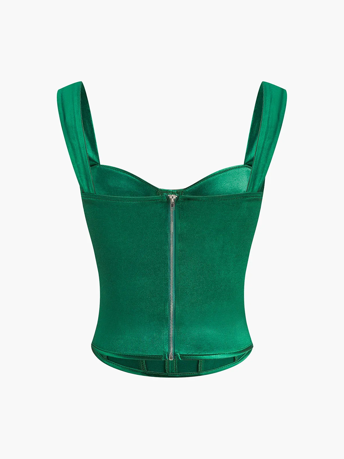 Vintage Sweetheart Satin Corset sold by COMMENSE product image thumbnail 3