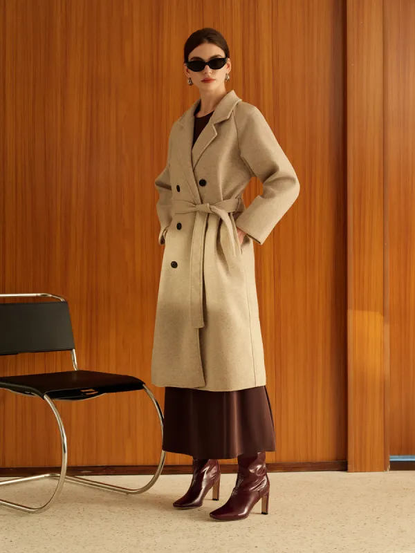 Elegant Belted Long Winter Coat sold by COMMENSE
