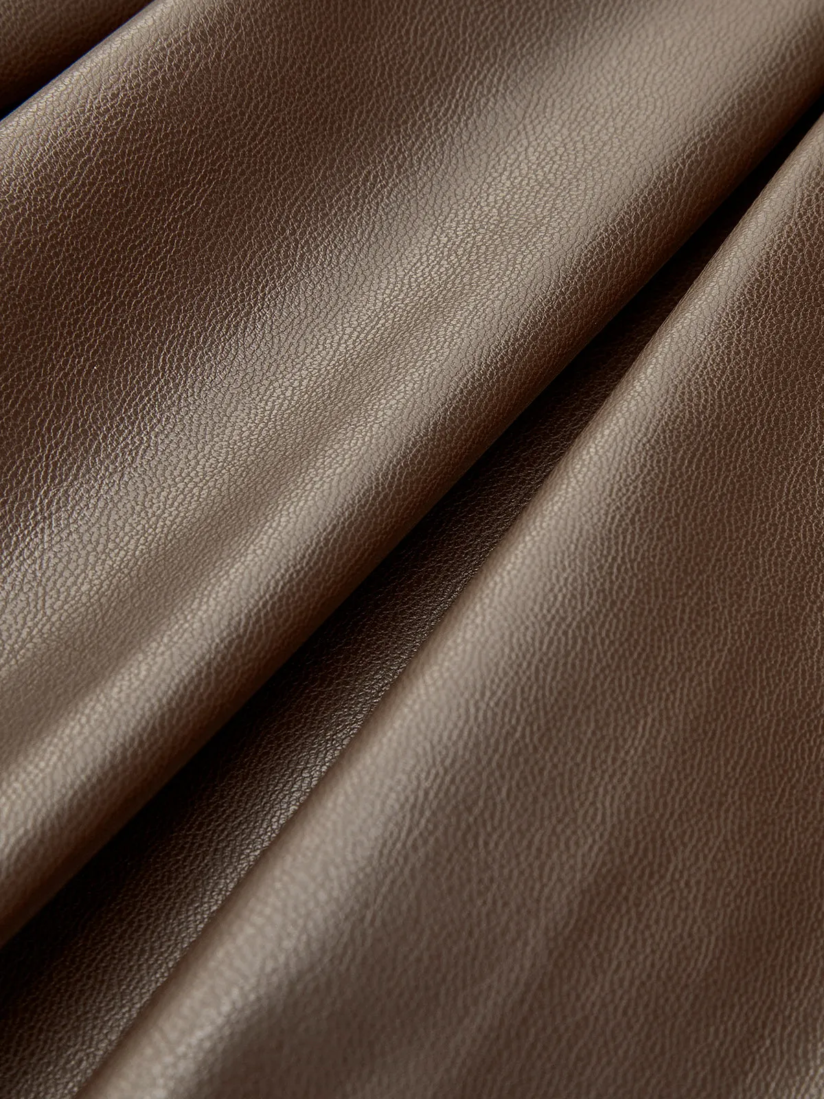 Pleated Faux Leather Skirt With Belt sold by COMMENSE product image thumbnail 2