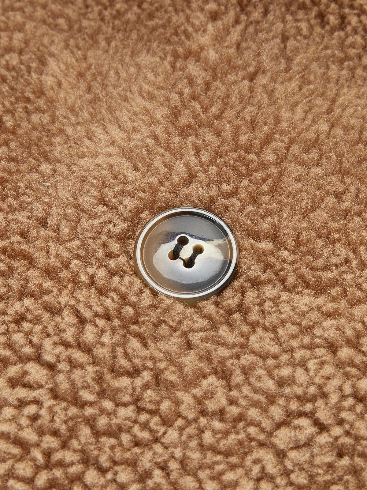 Button Teddy Lapel Jacket sold by COMMENSE product image thumbnail 2