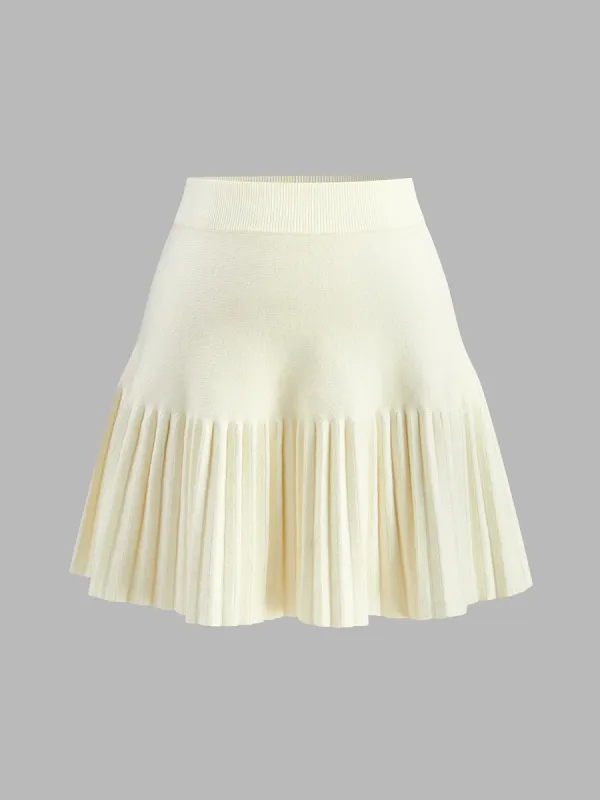 Elegant Umbrella-Shape Knit Skirt sold by COMMENSE