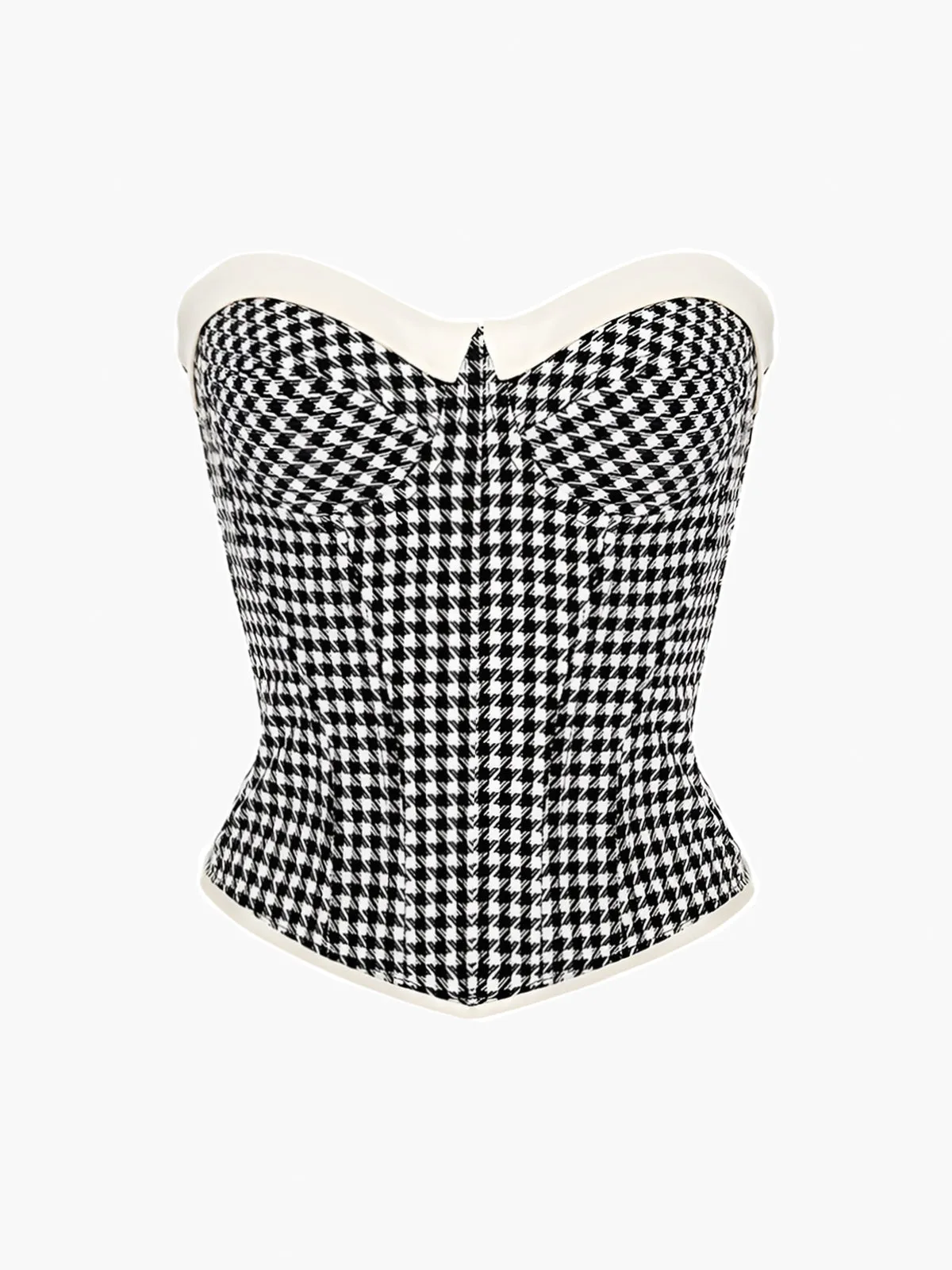 Contrast Trim Sweetheart Corset sold by COMMENSE