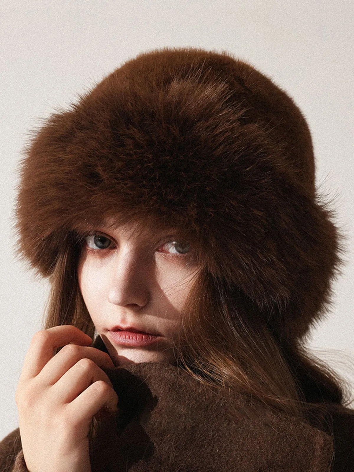 Minimalist Fuzzy Bucket Hat sold by COMMENSE