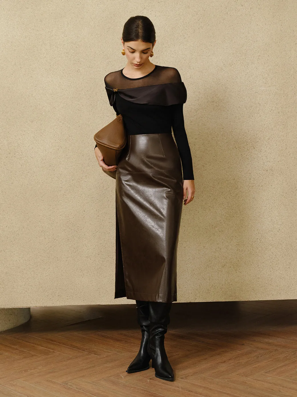 Mesh Panel Jersey Slim Top sold by COMMENSE product image thumbnail 5